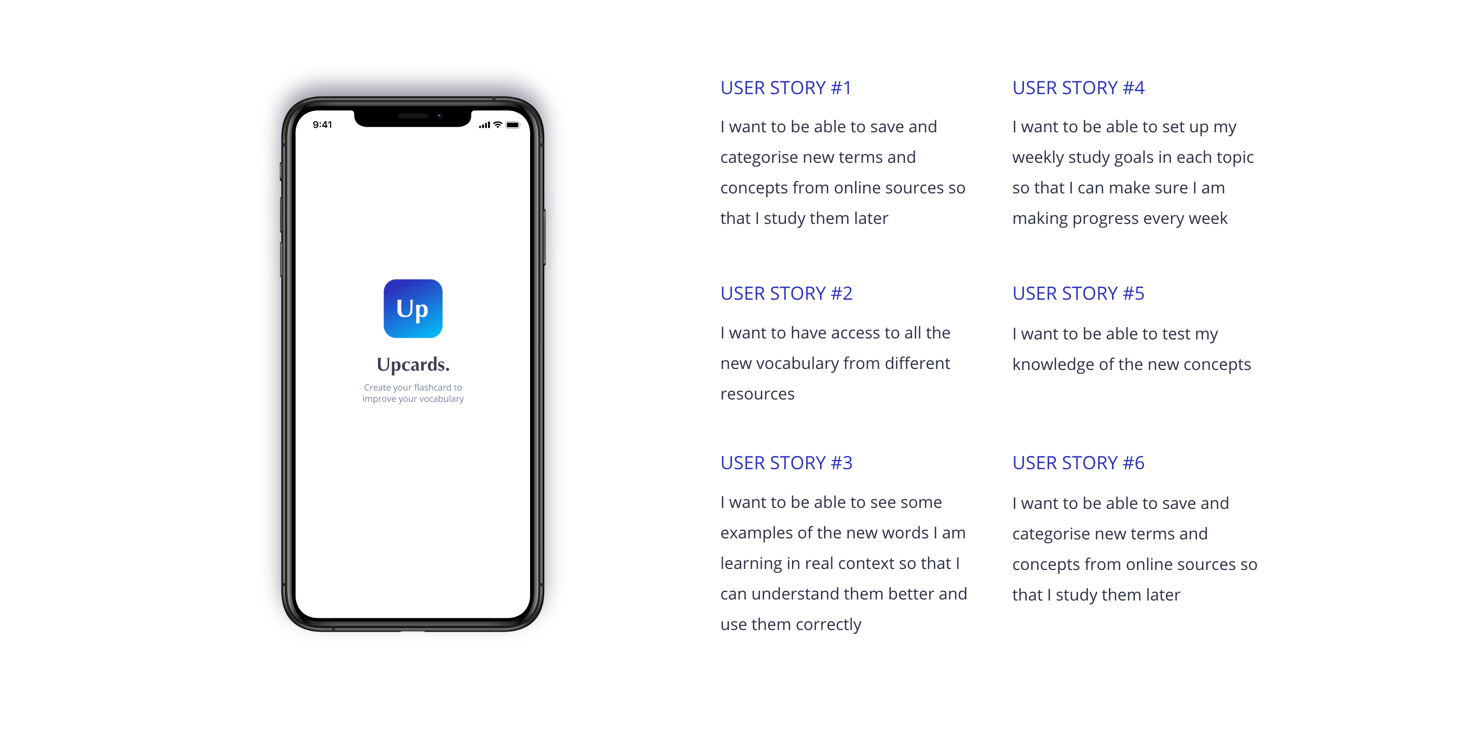 User stories